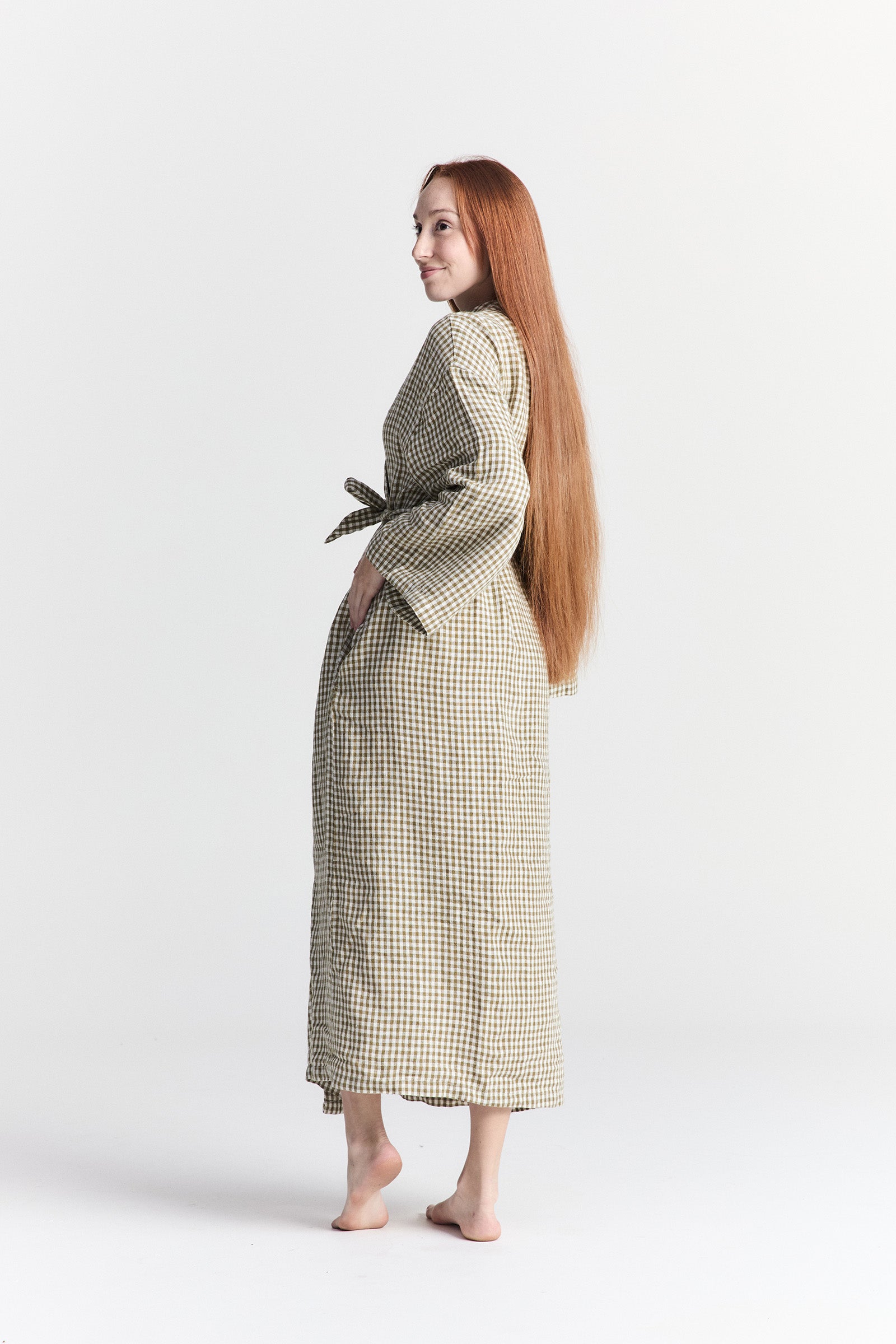 Linen Robe - Capri