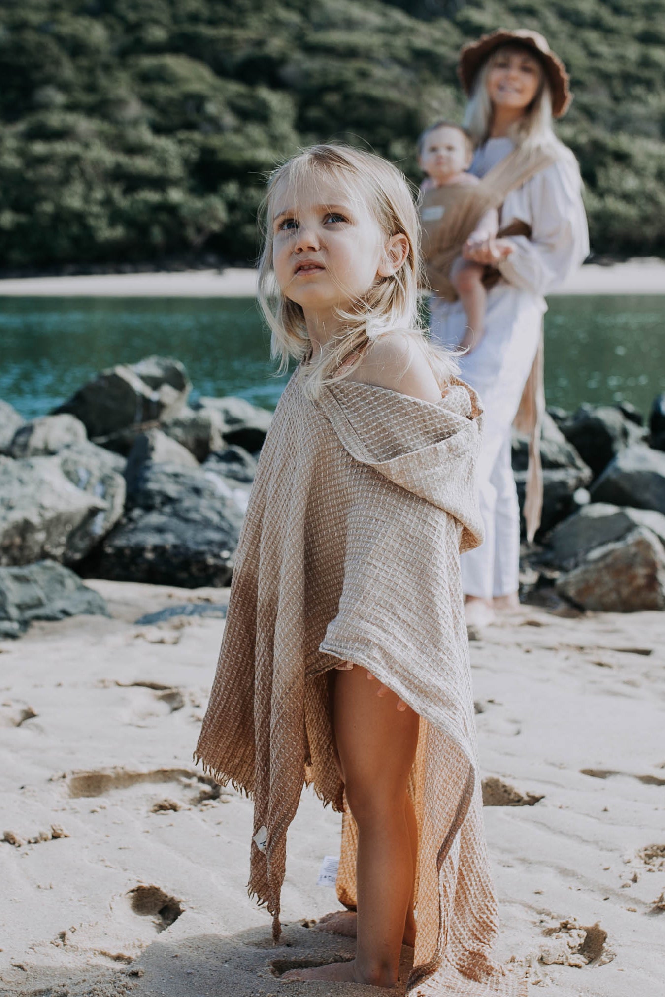 Hooded Poncho Towel - Bondi