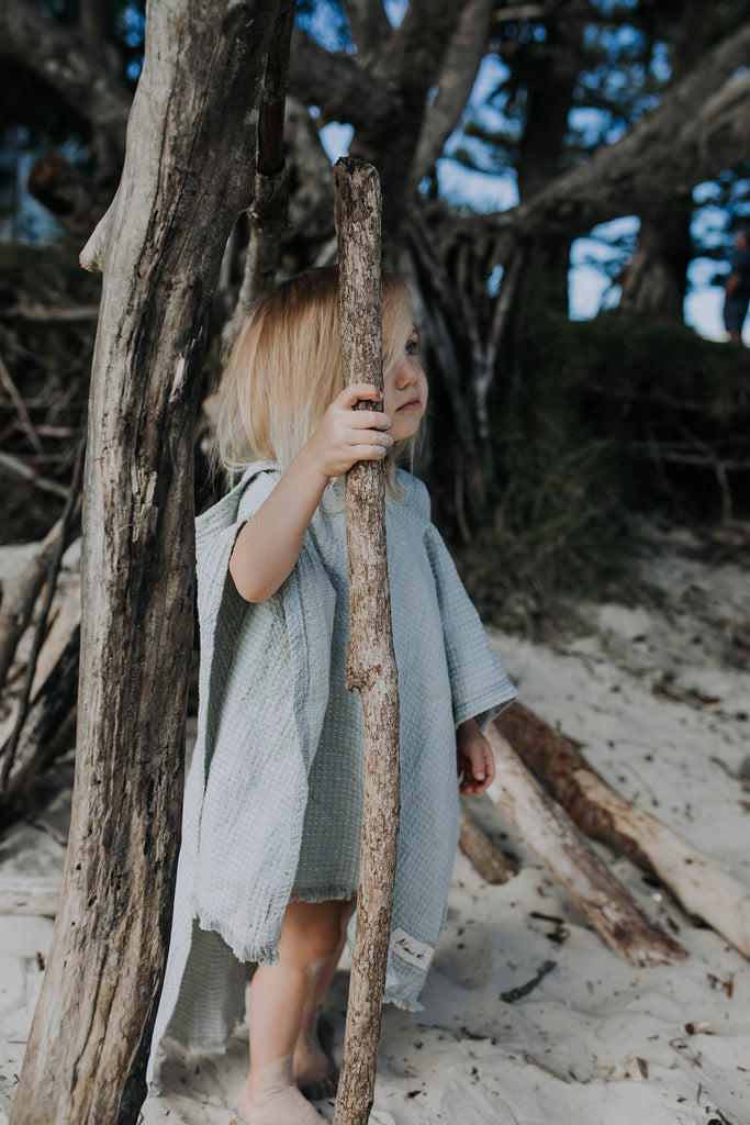 Hooded Poncho Towel - Nori