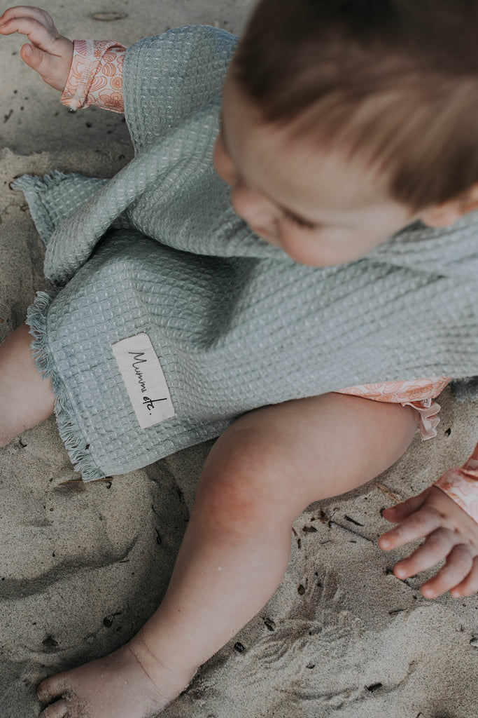 Hooded Poncho Towel - Nori