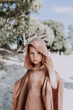 Hooded Poncho Towel - Russet