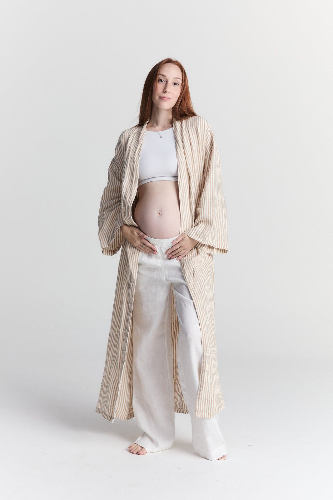 Linen Robe - Burleigh