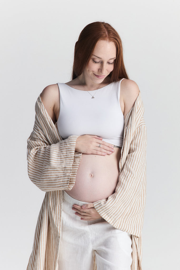 Linen Robe - Burleigh