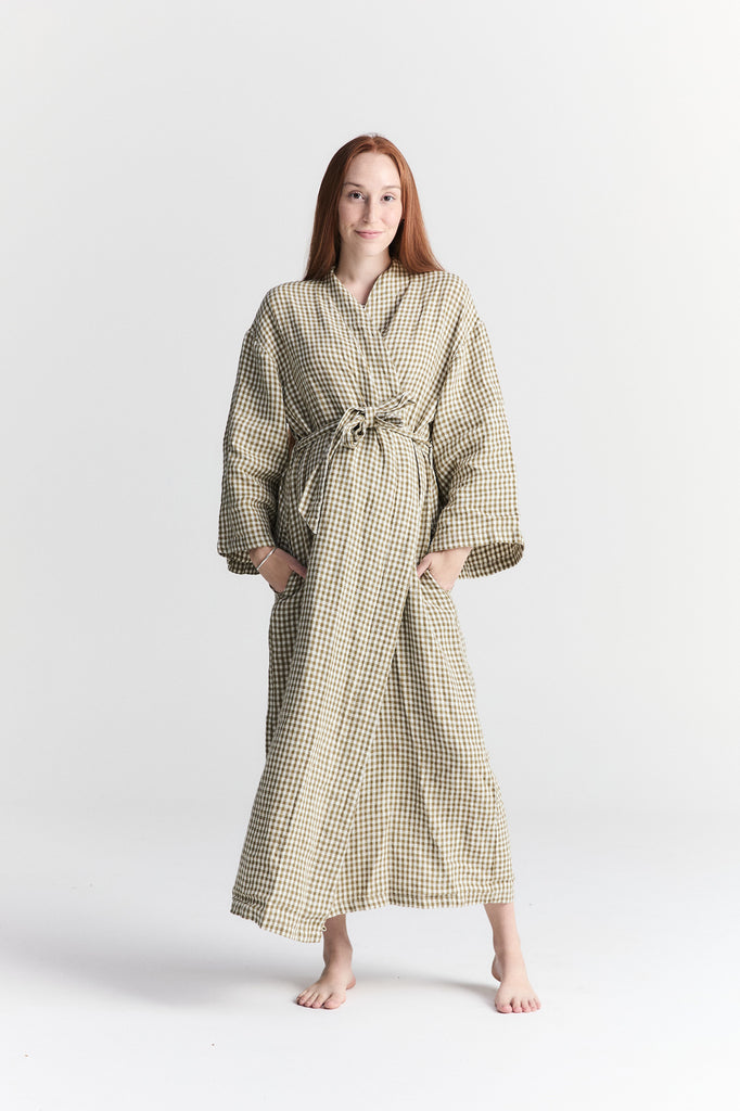 Linen Robe - Capri