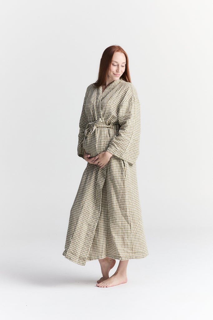 Linen Robe - Capri