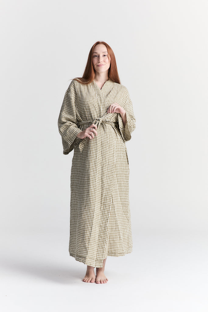 Linen Robe - Capri