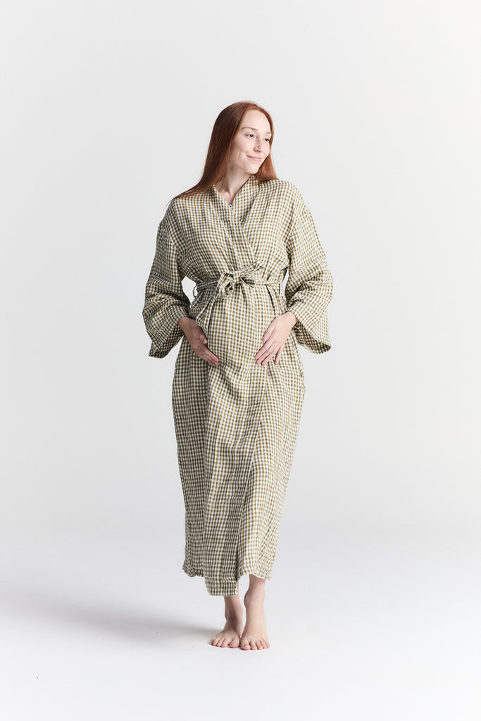 Linen Robe - Capri