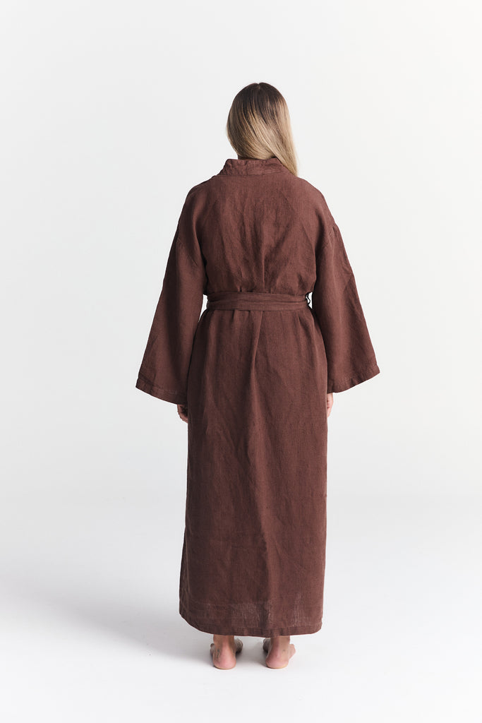 Linen Robe - Coco
