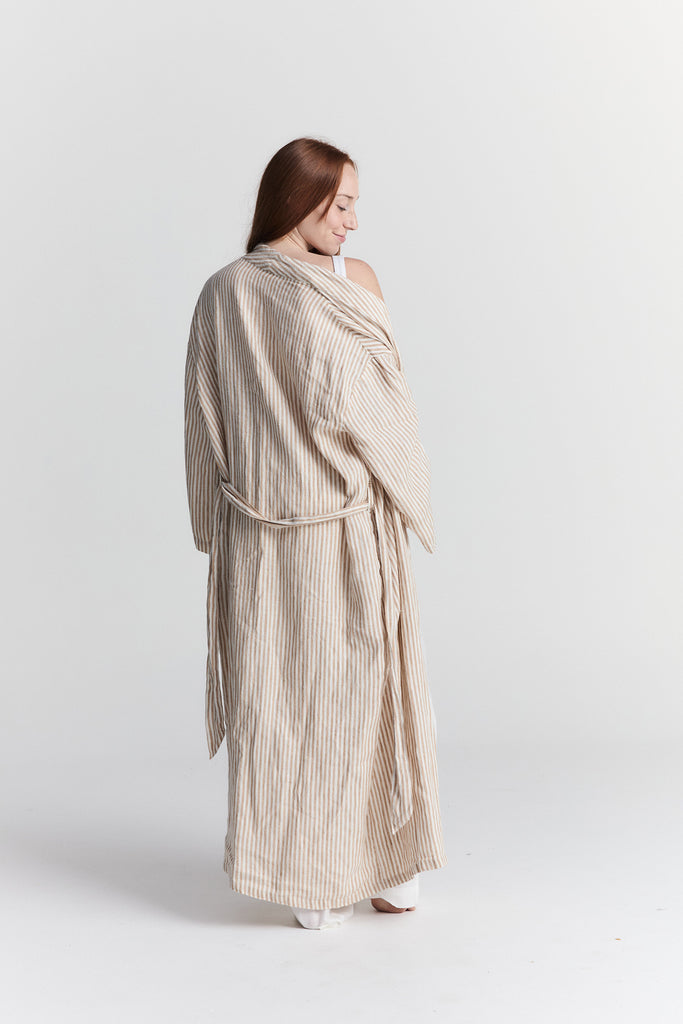 Linen Robe - Burleigh
